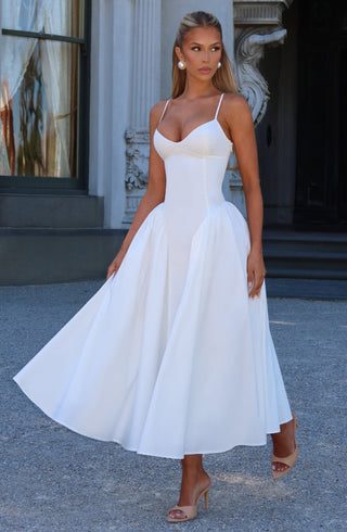 Emerson Midi Dress - Ivory - glavon