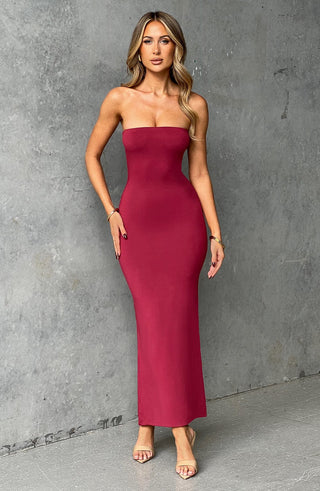 Emery Midi Dress - Cherry - glavon