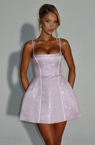 Emma Mini Dress - Blush - glavon