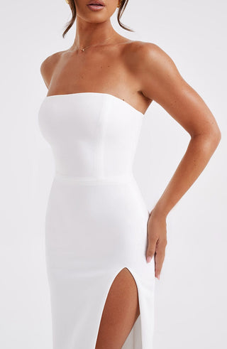 Emmaline Midi Dress - Ivory - glavon