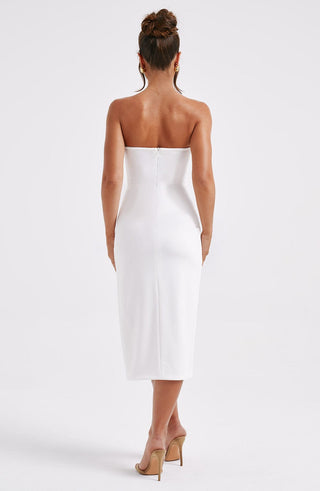 Emmaline Midi Dress - Ivory - glavon