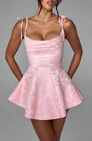 Emmie Playsuit Dress - Blush - glavon