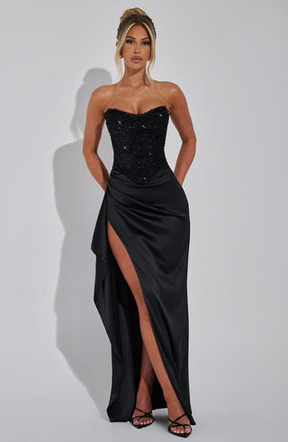 Emrielle Maxi Dress - Black - glavon