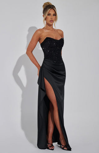 Emrielle Maxi Dress - Black - glavon