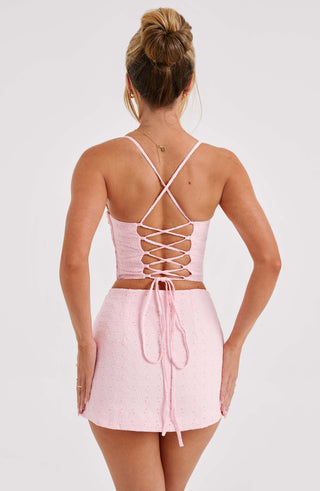 Erika Mini Skirt - Blush - glavon