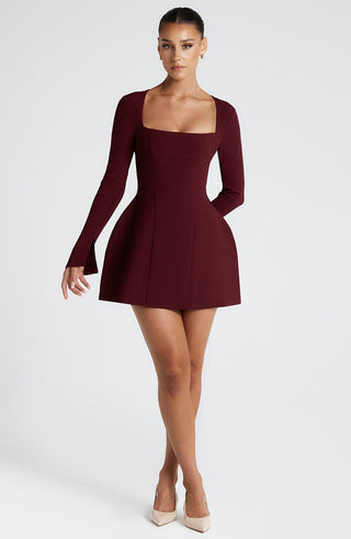 Esme Mini Dress - Cherry Lacquer - glavon