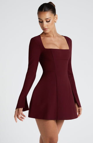 Esme Mini Dress - Cherry Lacquer - glavon