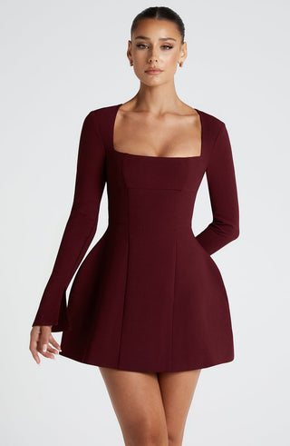 Esme Mini Dress - Cherry Lacquer - glavon