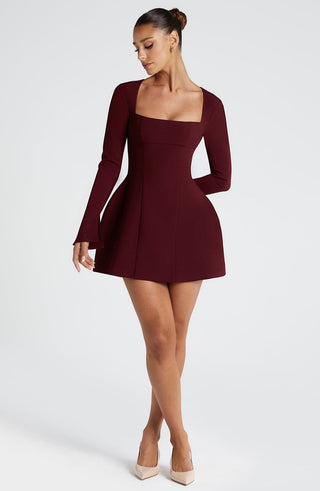 Esme Mini Dress - Cherry Lacquer - glavon