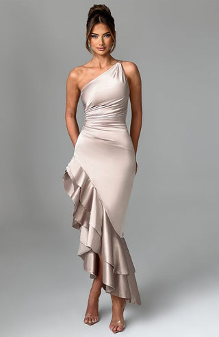 Esmeraya Maxi Dress - Champagne - glavon