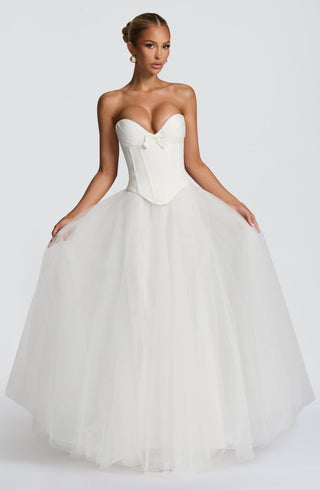 Ethel Maxi Skirt - Ivory - glavon