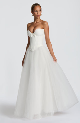 Ethel Maxi Skirt - Ivory - glavon