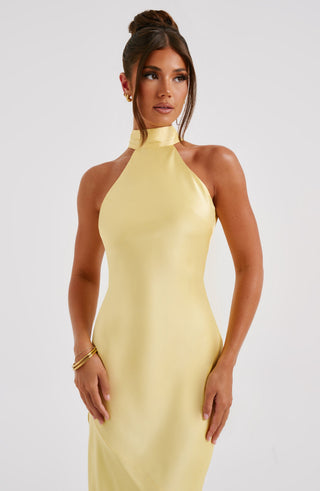 Etta Maxi Dress - Lemon - glavon