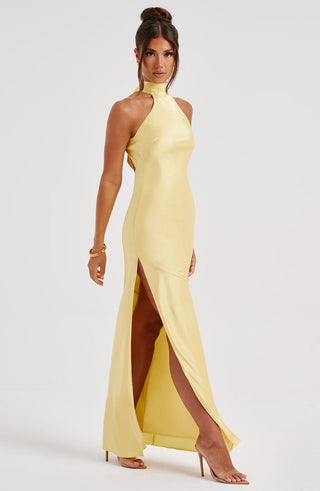 Etta Maxi Dress - Lemon - glavon