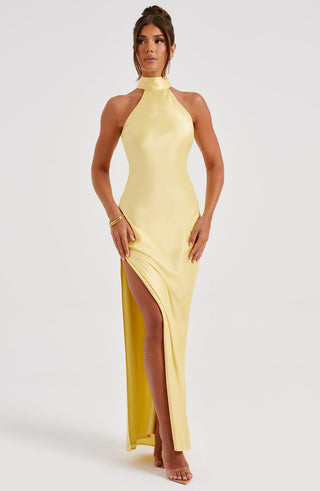 Etta Maxi Dress - Lemon - glavon