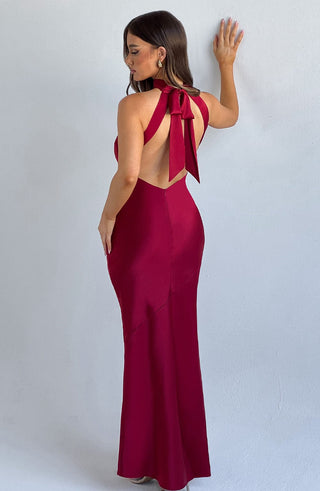 Etta Maxi Dress - Wine - glavon