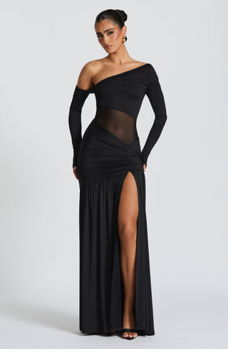 Ettalie Maxi Dress - Black - glavon