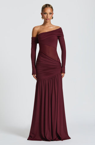Ettalie Maxi Dress - Cherry Lacquer - glavon