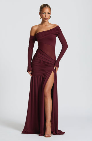 Ettalie Maxi Dress - Cherry Lacquer - glavon