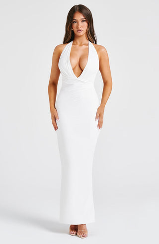 Evangeline Maxi Dress - Ivory - glavon