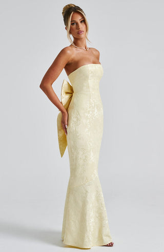 Felicity Maxi Dress - Lemon - glavon