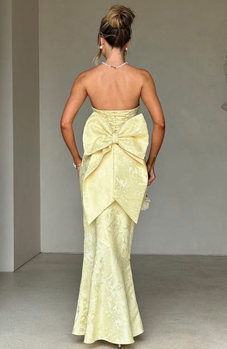 Felicity Maxi Dress - Lemon - glavon
