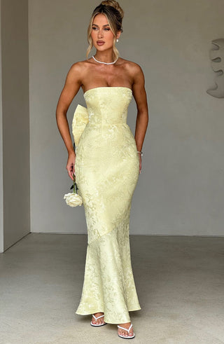 Felicity Maxi Dress - Lemon - glavon