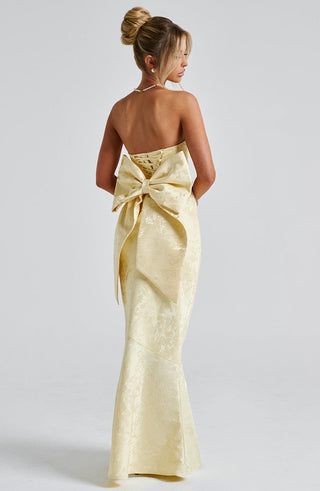 Felicity Maxi Dress - Lemon - glavon