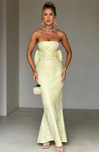 Felicity Maxi Dress - Lemon - glavon