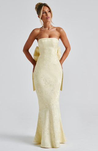 Felicity Maxi Dress - Lemon - glavon