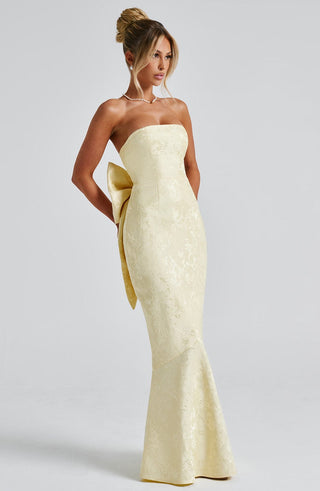 Felicity Maxi Dress - Lemon - glavon