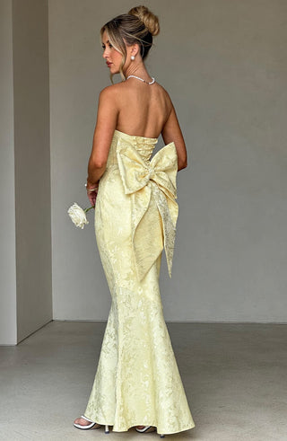 Felicity Maxi Dress - Lemon - glavon