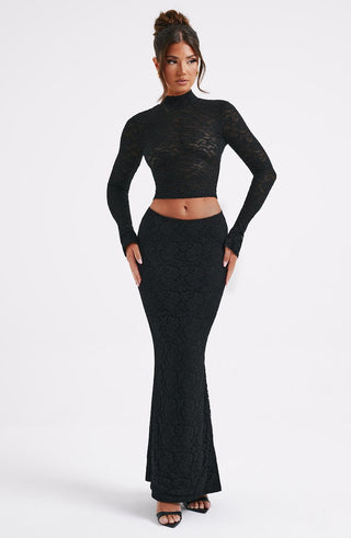 Fernanda Maxi Skirt - Black - glavon