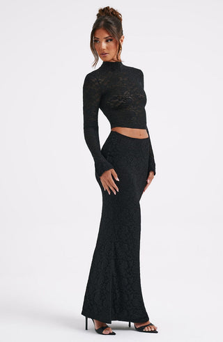 Fernanda Maxi Skirt - Black - glavon