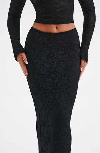 Fernanda Maxi Skirt - Black - glavon