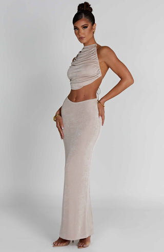 Fifi Maxi Skirt - Champagne - glavon