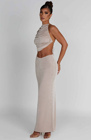 Fifi Maxi Skirt - Champagne - glavon