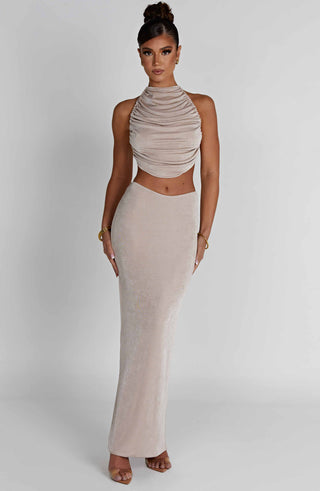 Fifi Maxi Skirt - Champagne - glavon