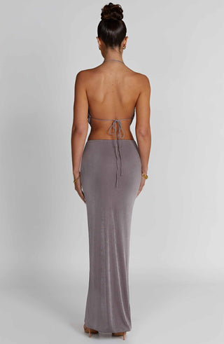 Fifi Maxi Skirt - Charcoal - glavon