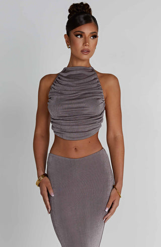 Fifi Top - Charcoal - glavon