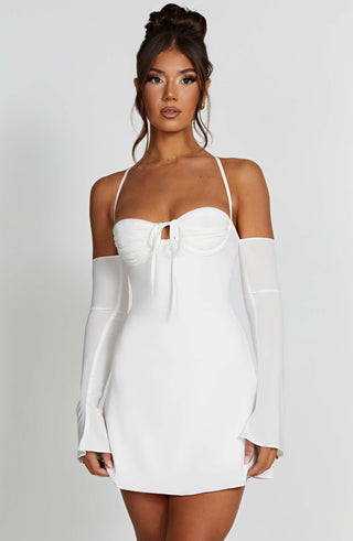 Fiona Mini Dress - Ivory - glavon