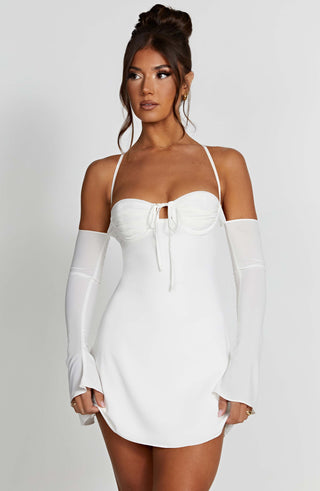 Fiona Mini Dress - Ivory - glavon