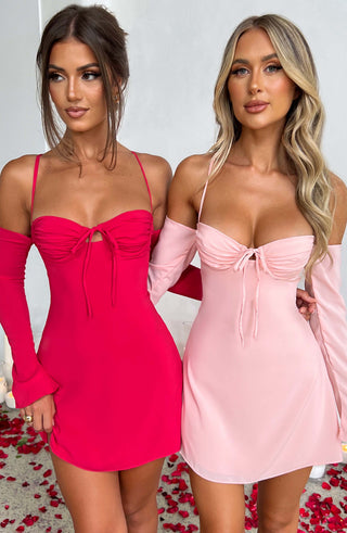 Fiona Mini Dress - Pink - glavon
