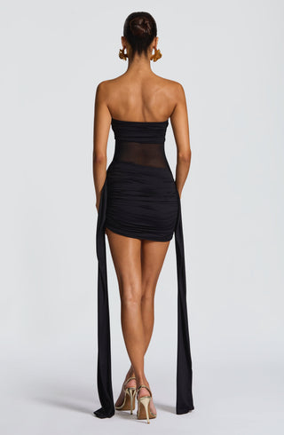 Fiorella Mini Dress - Black - glavon