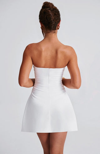Fleur Mini Dress - Ivory - glavon