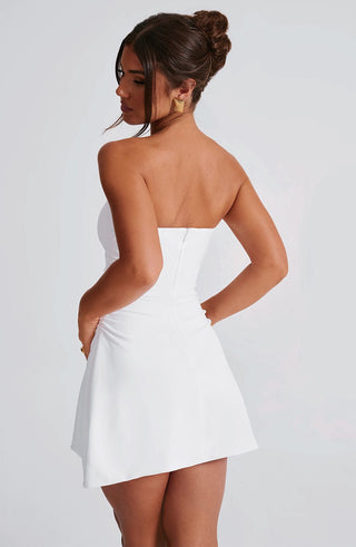 Fleur Mini Dress - Ivory - glavon