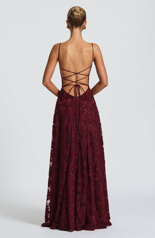 Francis Maxi Dress - Cherry Lacquer - glavon