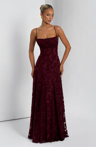 Francis Maxi Dress - Cherry Lacquer - glavon