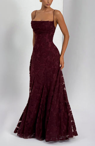 Francis Maxi Dress - Cherry Lacquer - glavon