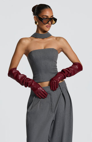 Frankie Gloves - Burgundy - glavon